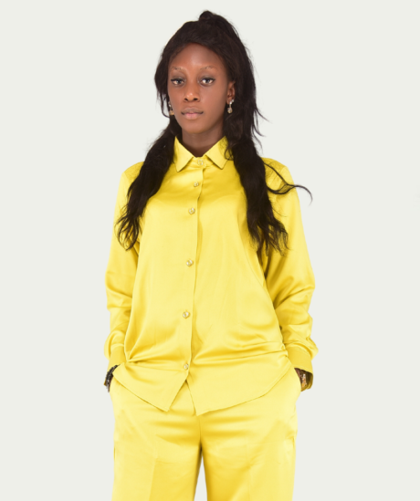 Yellow Female Corporate Two-piece