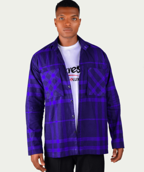 Men’s Causal Plaid Long Sleeve Shirt