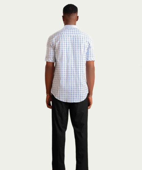 Plaid Corporate Short Sleeve Shirt