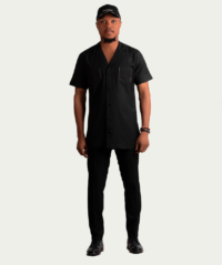Male Black tropical Two-piece