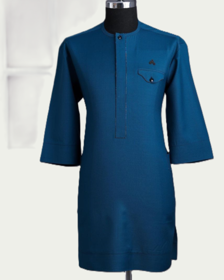 Dusk Blue Three quarter Kaftan