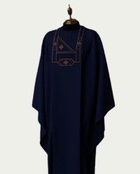Mirage Blue Traditional Agbada with Simple Embroidery - ikrest