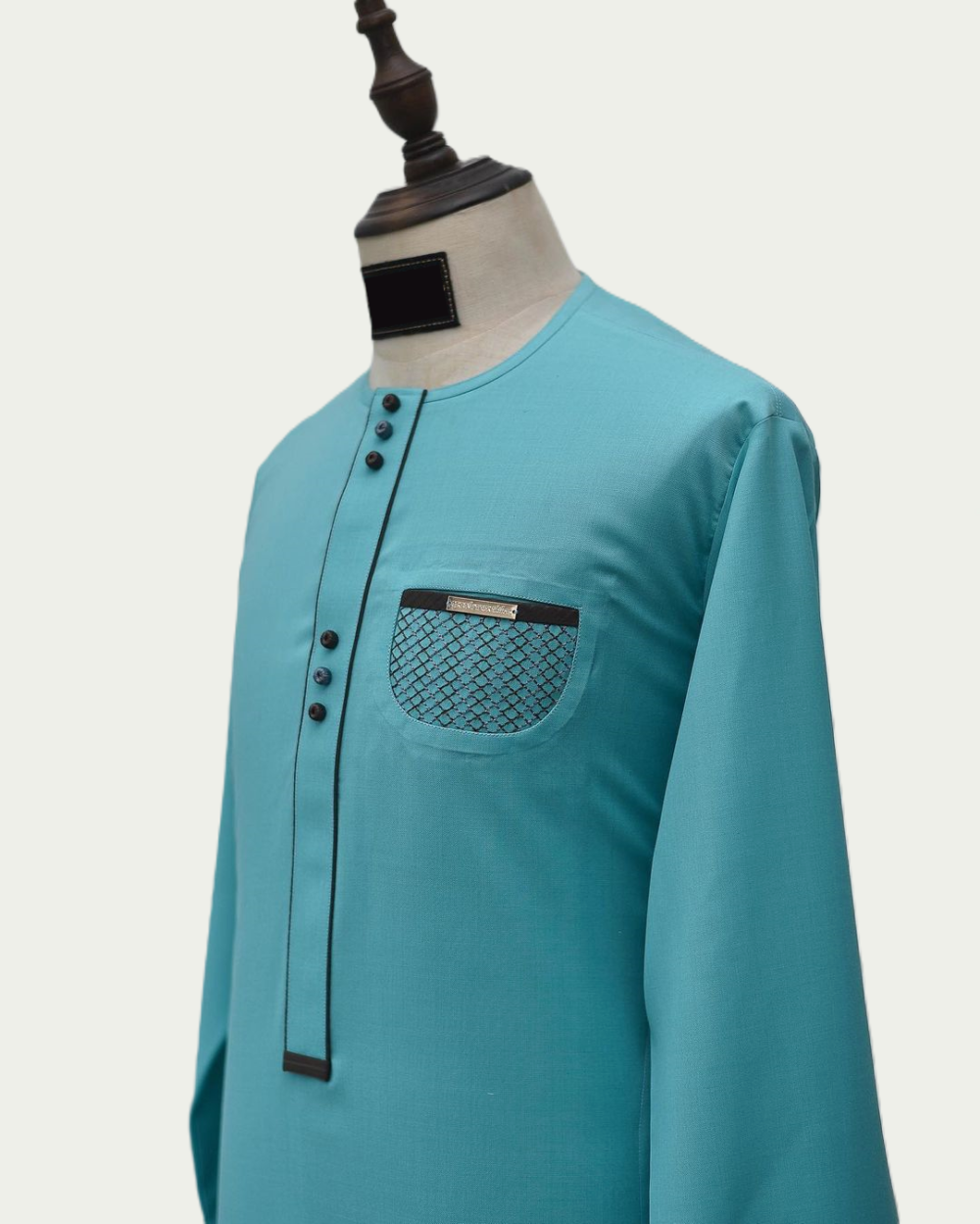 Six-Button-Flap-Turquoise-Blue-Kaftan-iKrest